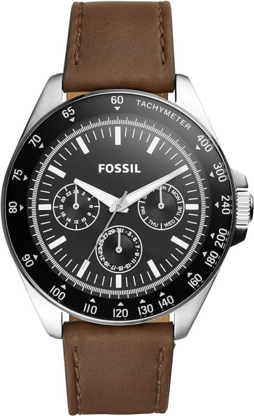 Correa de reloj Fossil BQ2294 Cuero Marrón 22mm